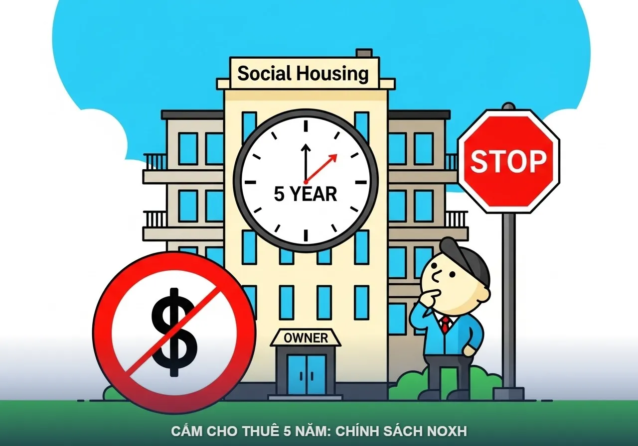 CẤM CHO THUÊ 5 NĂM: CHÍNH SÁCH NOXH CẤM CHO THUÊ 5 NĂM: CHÍNH SÁCH NOXH