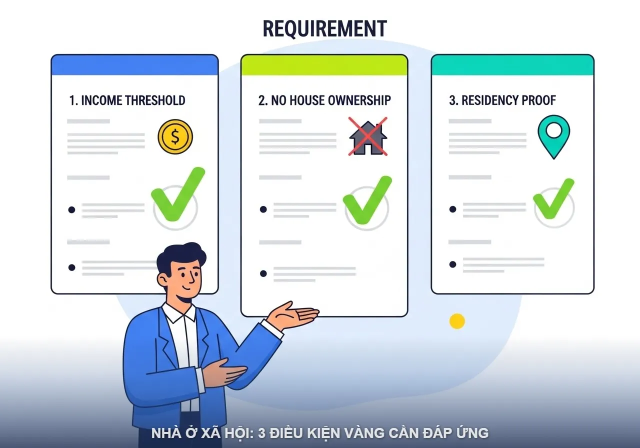 Điều kiện cần đáp ứng mua nhà ở xã hội