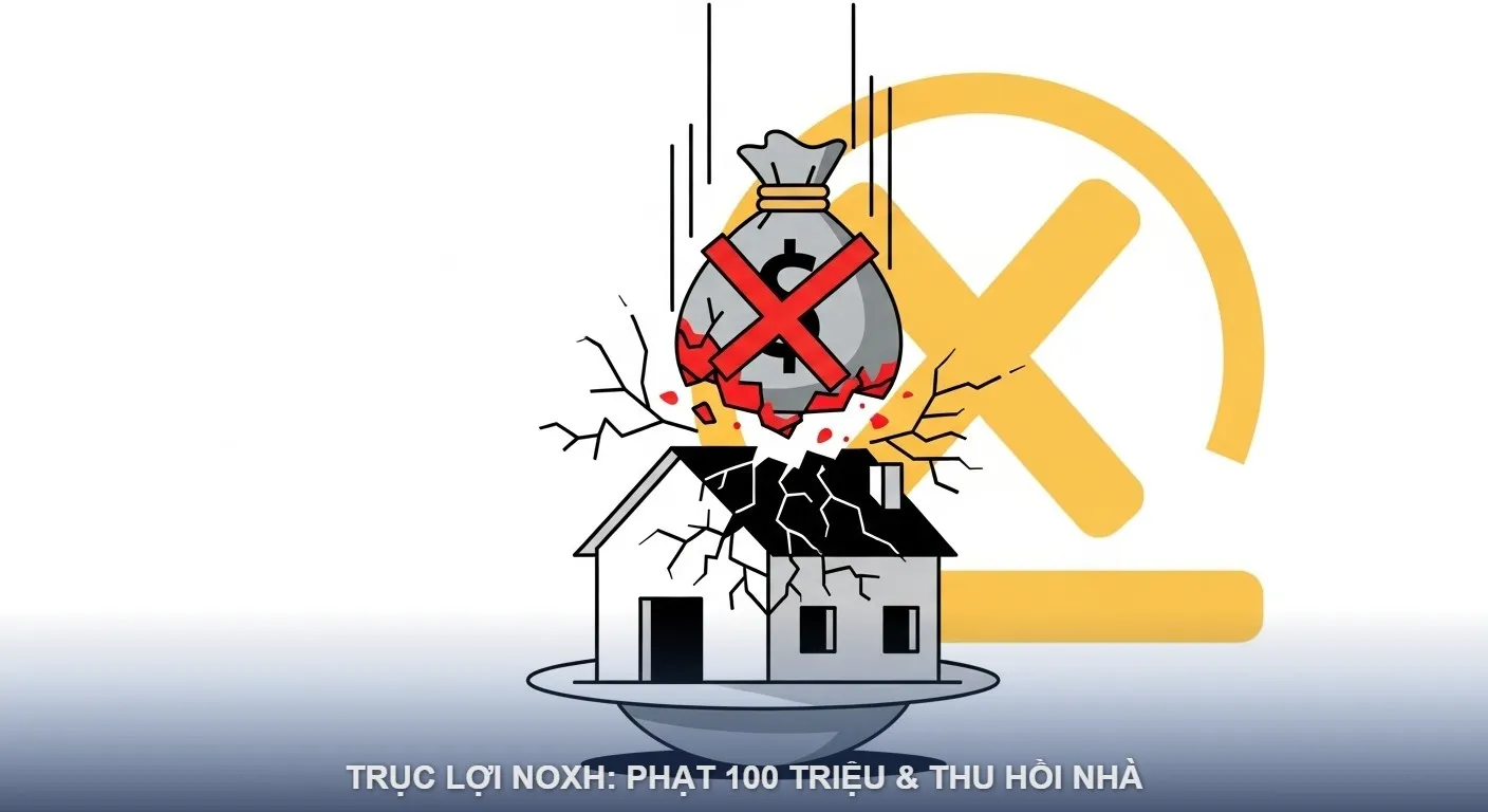 Phát hiện trục lợi NOXH phạt 100 triệu