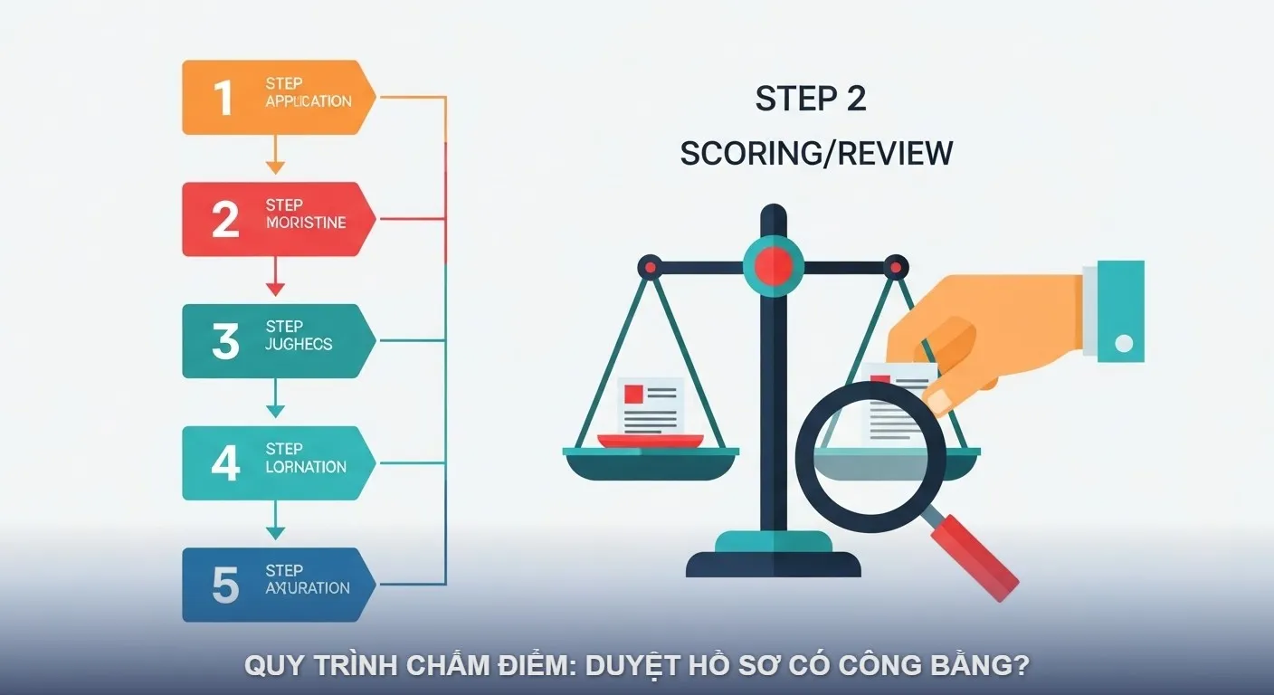 Quy trình nộp hồ sơ, cách chấm điểm