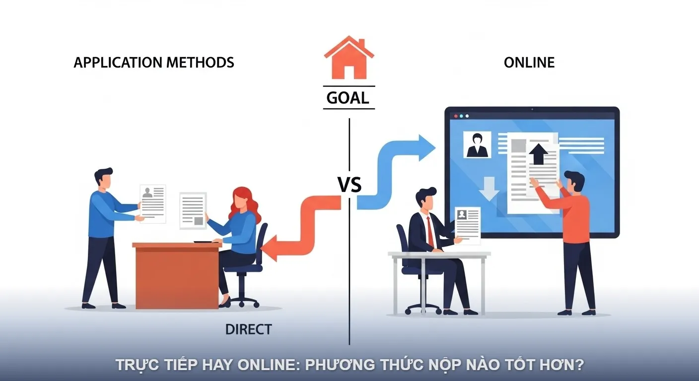 NỘP HỒ SƠ TRỰC TIẾP HAY ONLINE TỐT HƠN?